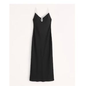 Keyhole slip maxi dress